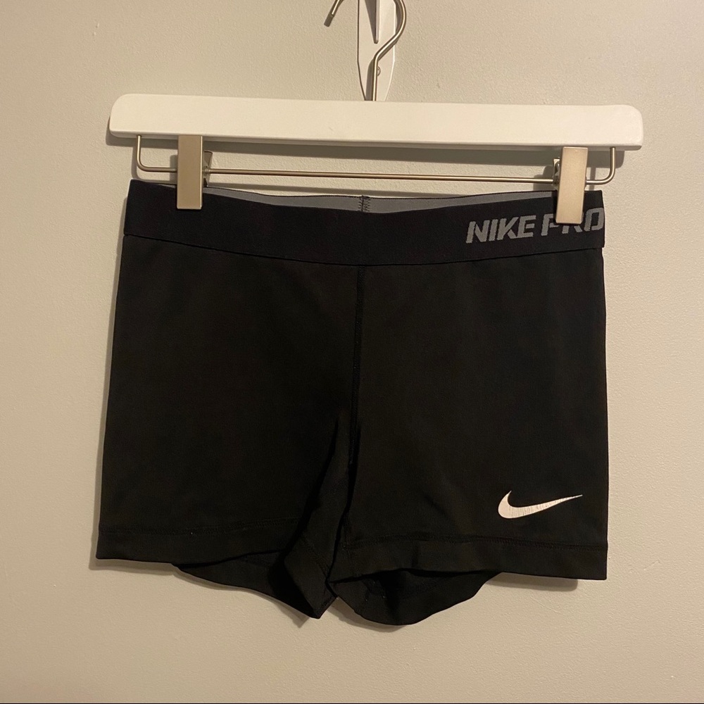 SOLD black nike pro athletic shorts